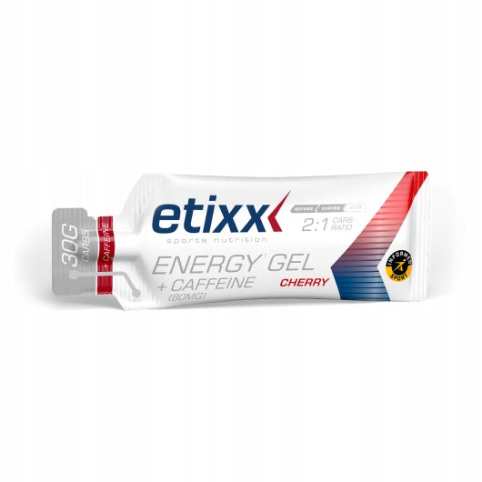 Energy gel Etixx Energy Gel + Caffeine taste Cherry 40 ml - 30 g coals