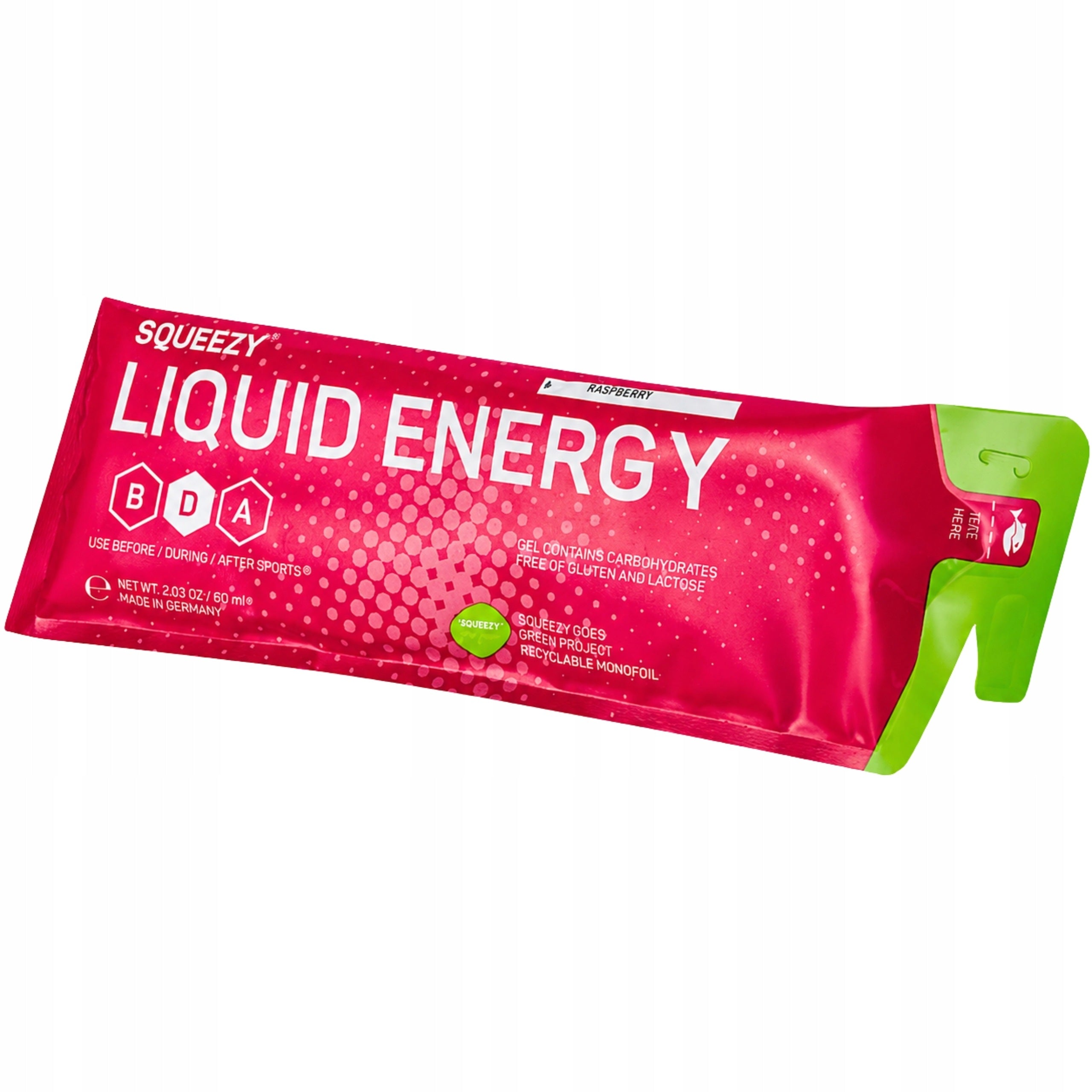 Energy gel SQUEEZY 60 ml Raspberry