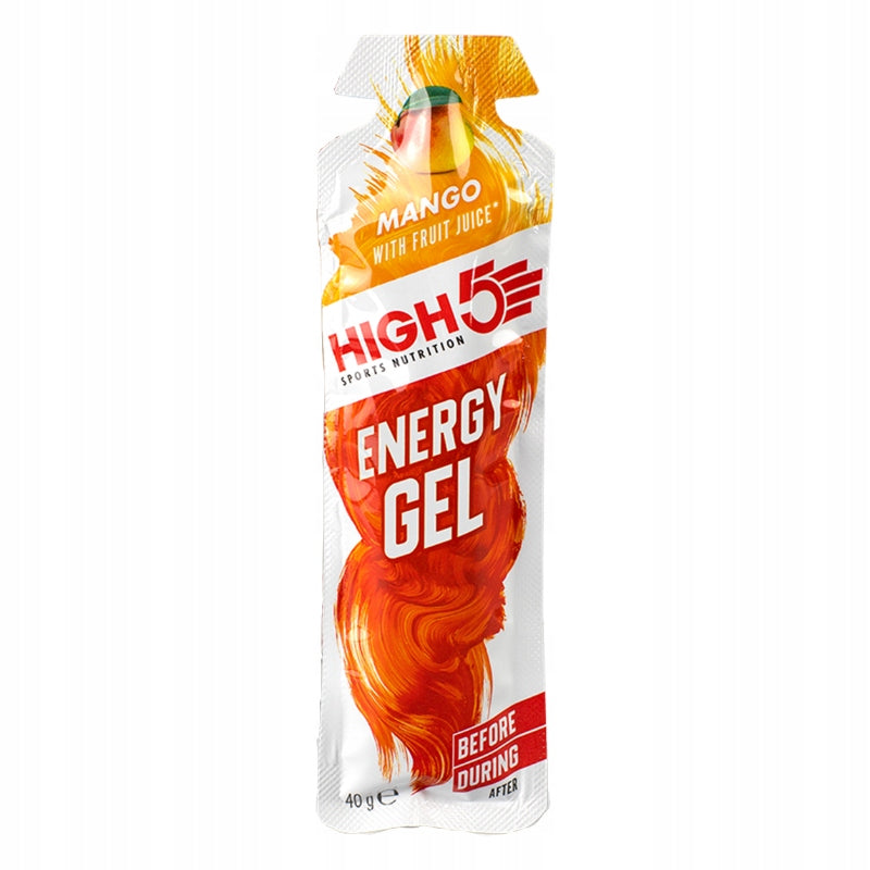 Energy gel for cyclists High5 with vitamin B6 with mango flavor 40g