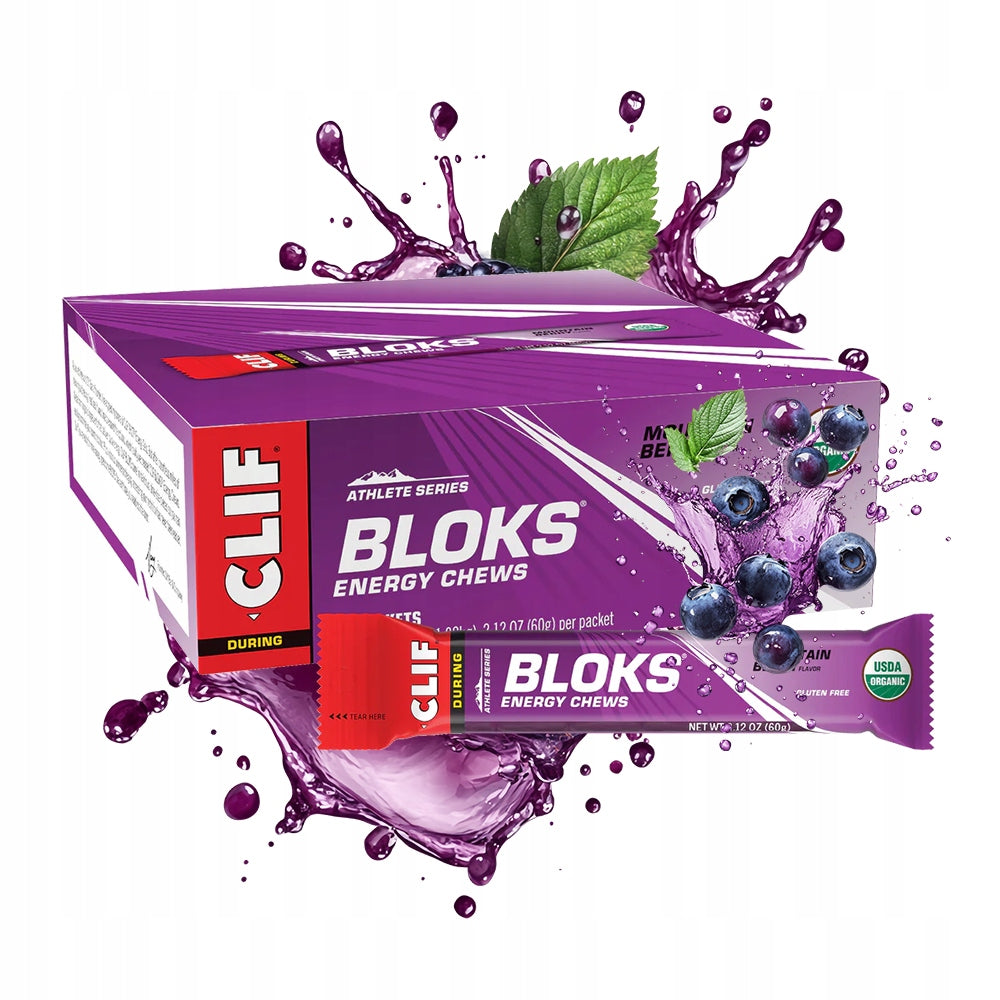 Energy gummies Clif Berry 18x60 g carbohydrates for training snack