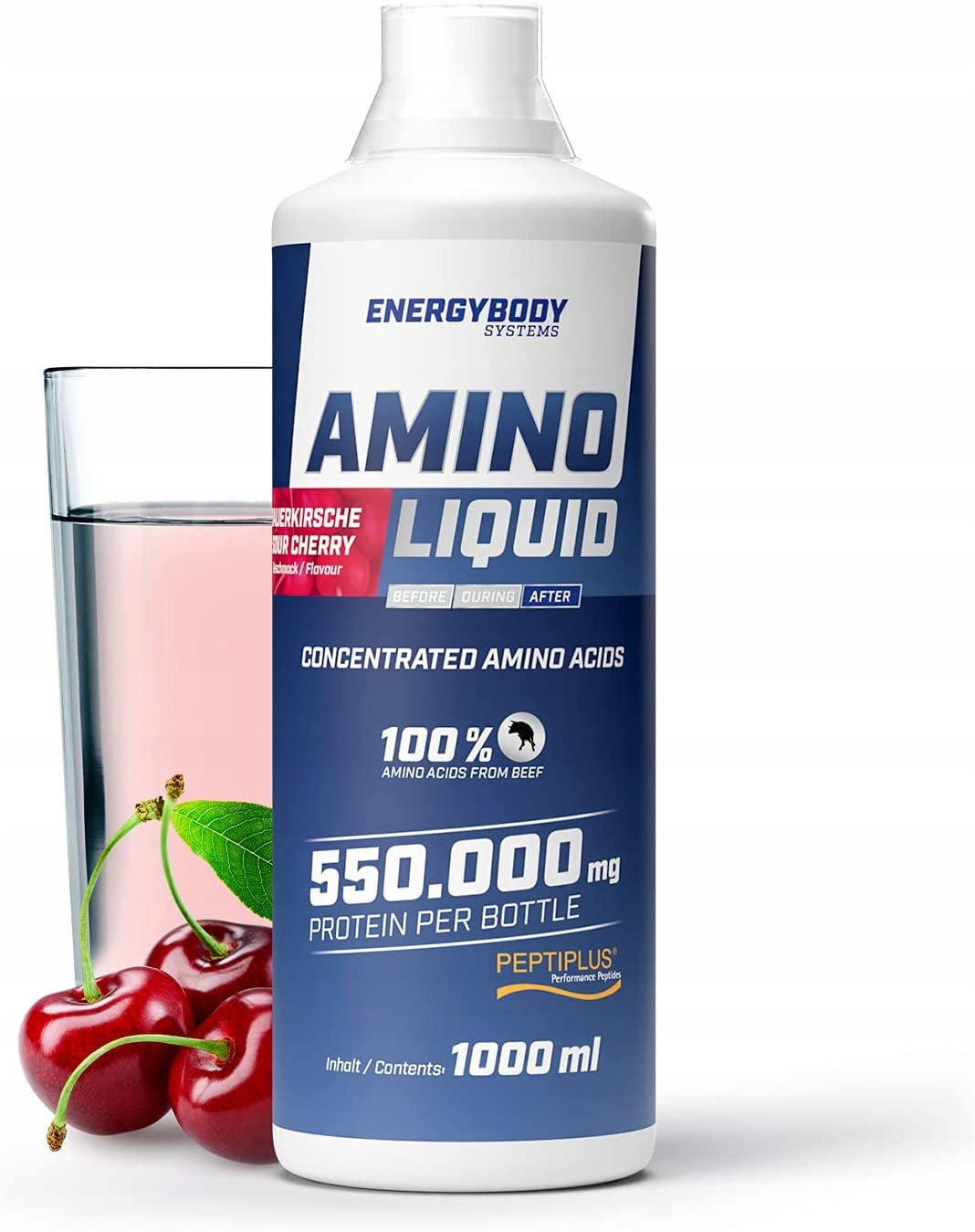 Energybody AMINO acids + BCAA + B6 in LIQUID /cherry