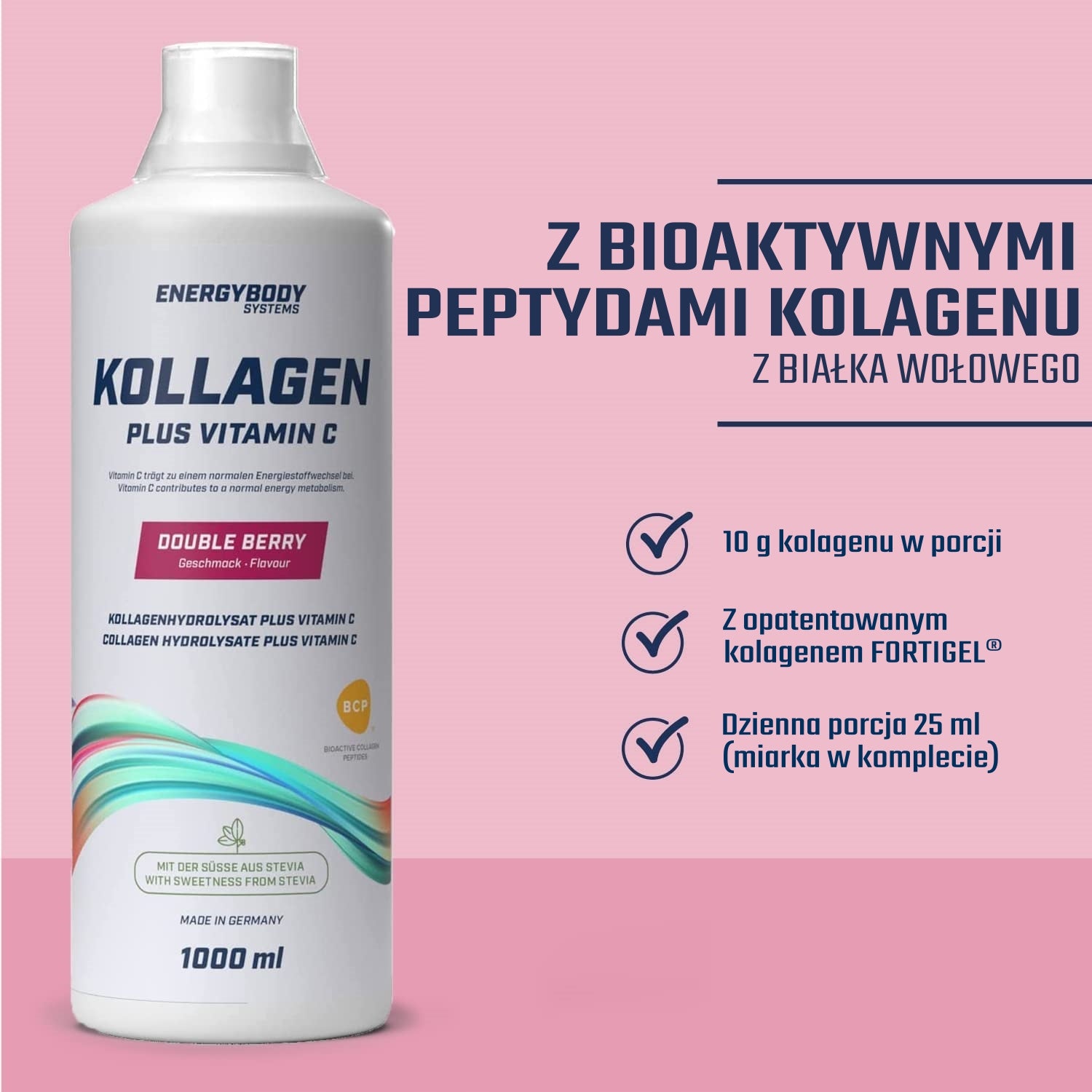 Energybody COLLAGEN Fortigel for joints - blueberry Form liquid