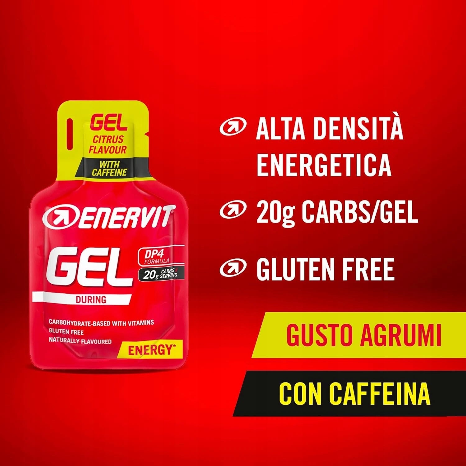 Enervit Gel s kofeinem 25ml (citrus) Expiration date at least six months from the date of purchase