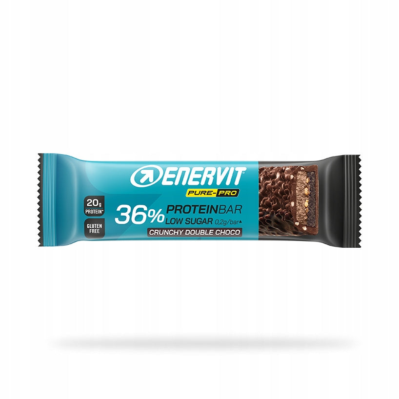 Enervit PURE-PRO 36% Crunchy Double Choco Protein Bar Dark Chocolate