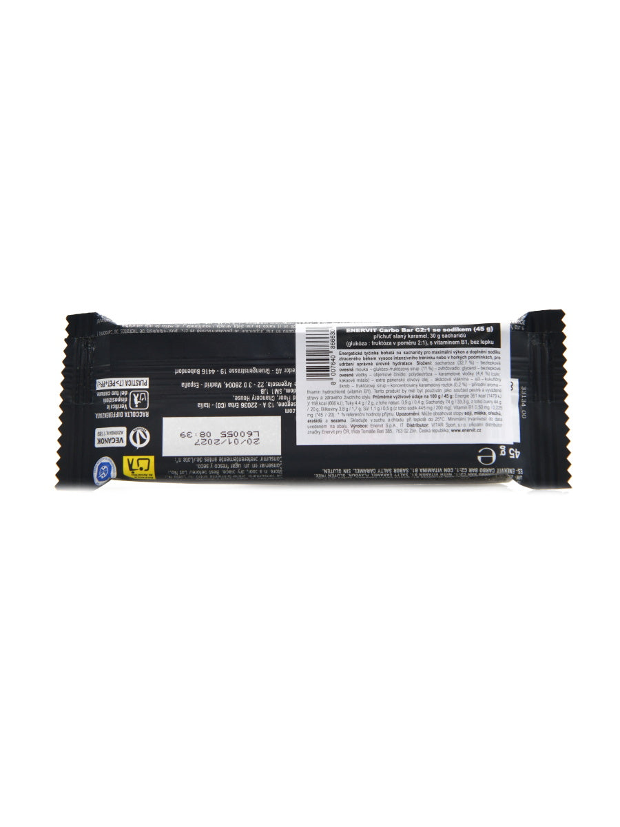Enervit carbo bar C2:1 PRO 30g slaný karamel se sodíkem Expiration date at least six months from the date of purchase