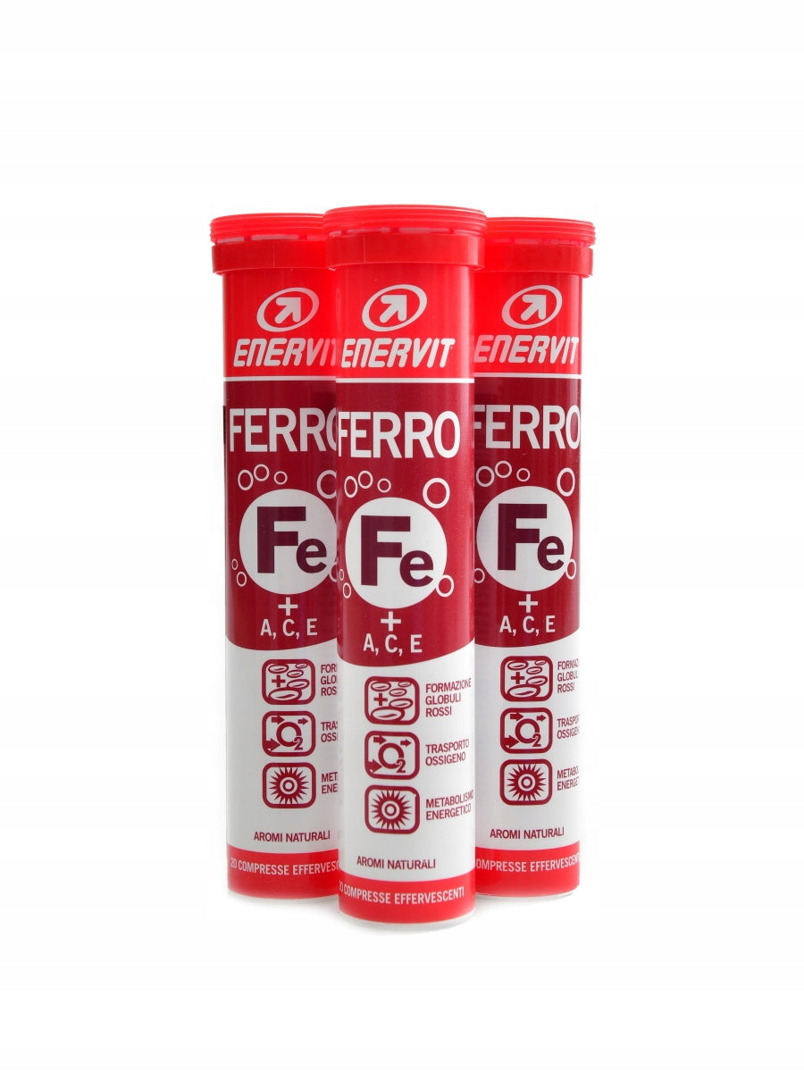 Enervit ferro 3 x 20 šumivých tablet - železo