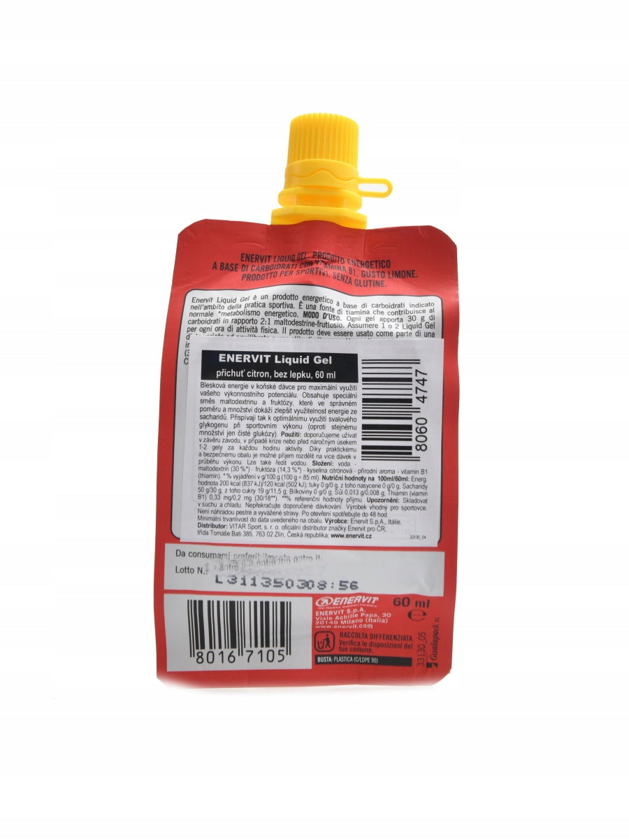 Enervit liquid gel 60ml pomeranč Packaging status original