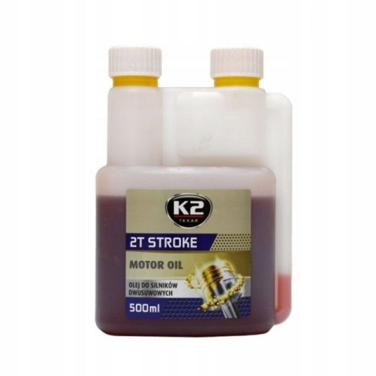 Engine Oil K2 2T Stroke Oil Red for Two stroke Engines 500ml