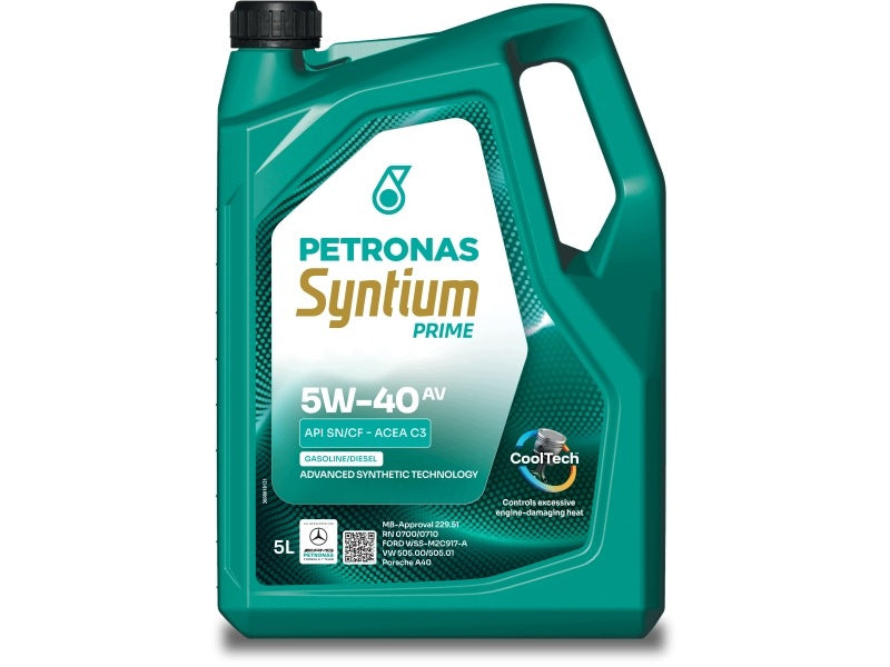 Engine Oil PETRONAS SYNTIUM PRIME AV 5W-40 5L API SN/CF ACEA C3