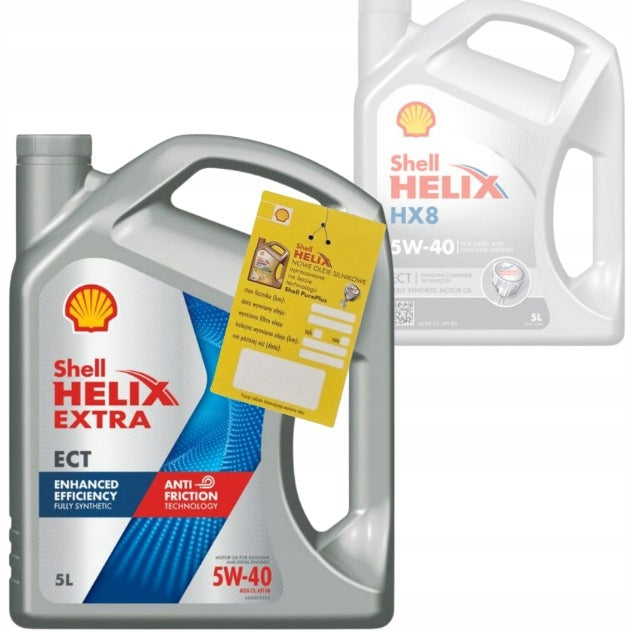 Engine Oil Shell Helix Extra ECT 5W-40 5L / Shell Helix HX8 ECT 5W-40