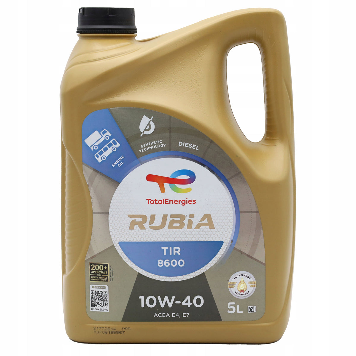 Engine Oil Total Rubia TIR 8600 10w40 5L