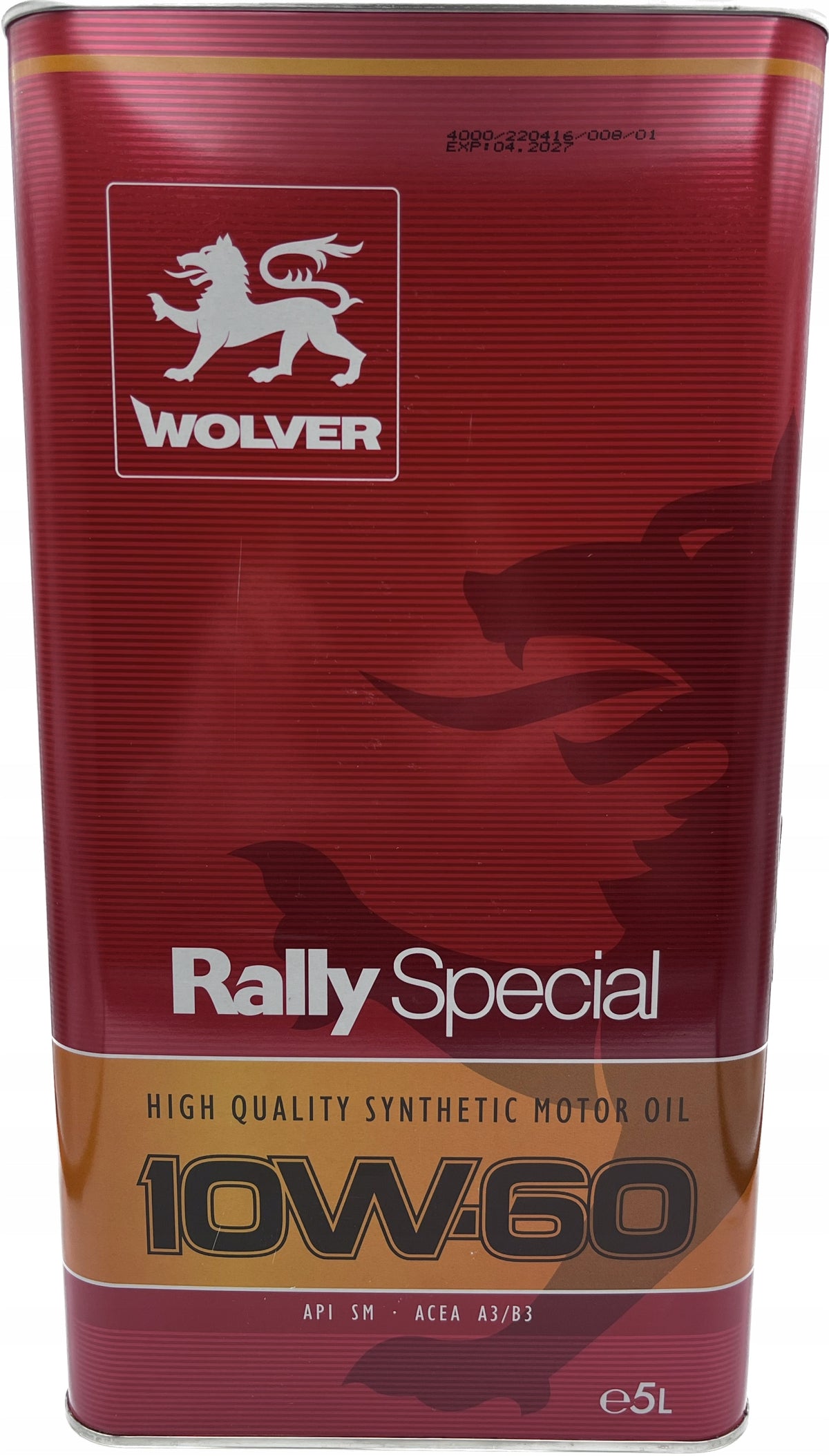 Engine Oil Wolver Rally Special 10W-60 5L. Made in Germany