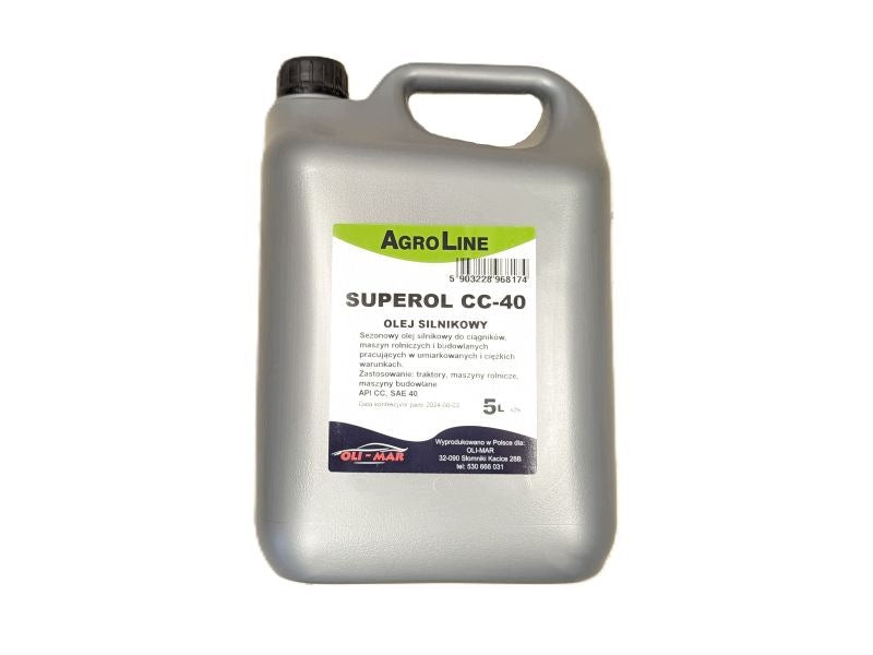 Engine oil Agroline SUPEROL CC-40 mineral API CC SAE 40 5 l