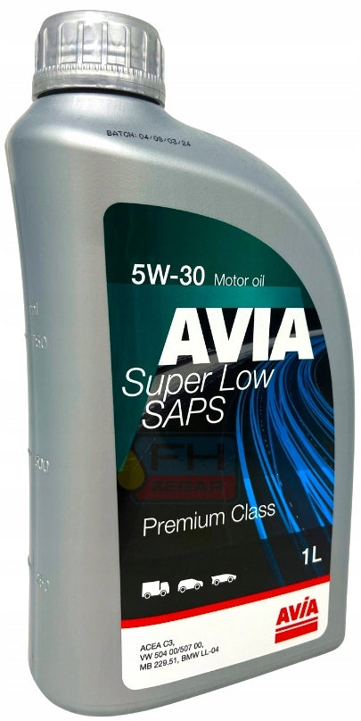 Engine oil Avia 1 l 5W-30 Manufacturer code 7624000220065