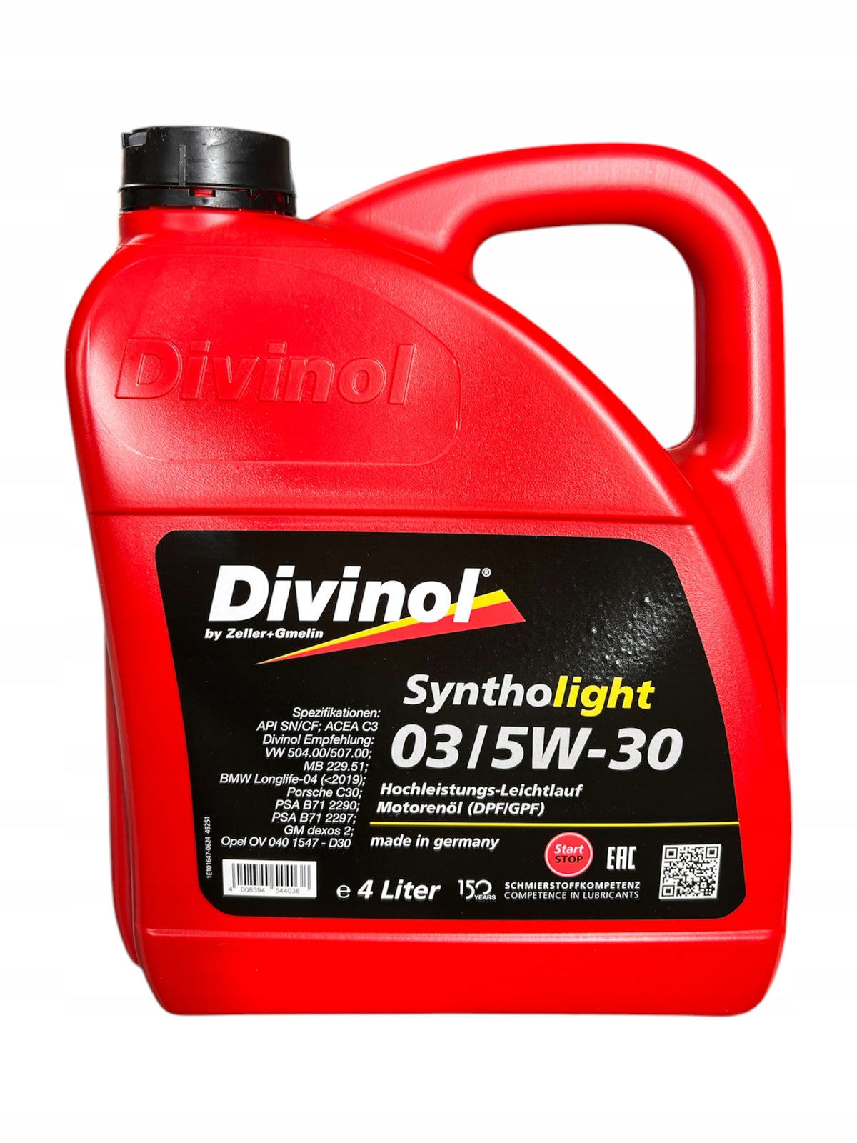 Engine oil Divinol Syntholight 03 5W-30 4L Longlife