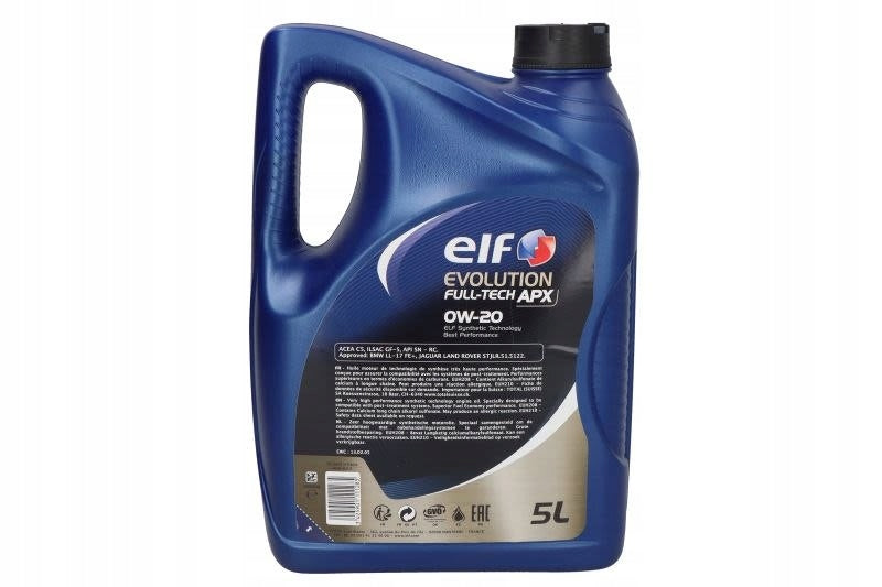 Engine oil ELF EVO FULLTECH APX 0W20 5L Manufacturer Elf