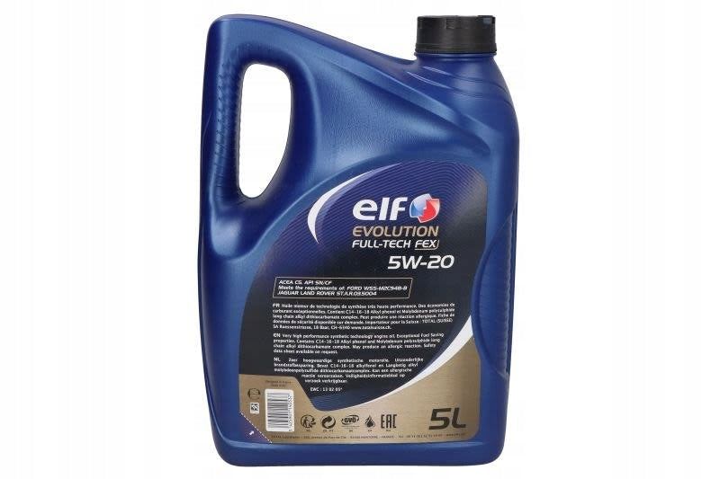 Engine oil ELF EVO FULLTECH FEX 5W20 5L Packaging volume 5 l