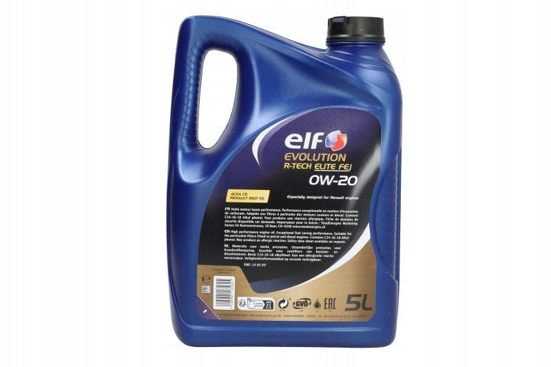 Engine oil ELF EVOLUTION R-TECH ELITE FE 0W-20 5L Manufacturer Elf