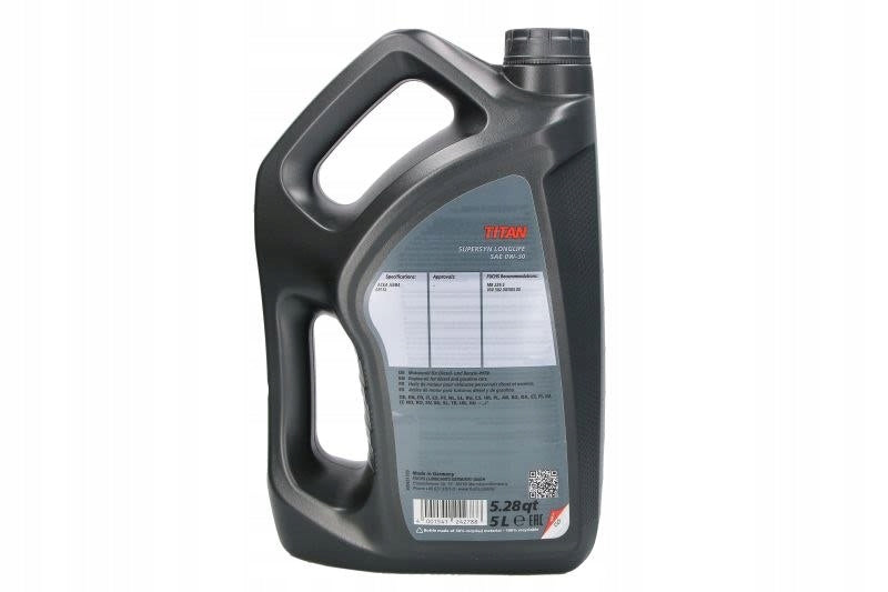 Engine oil FUCHS OIL TITAN SUP.LL 0W30 5L Packaging volume 5 l