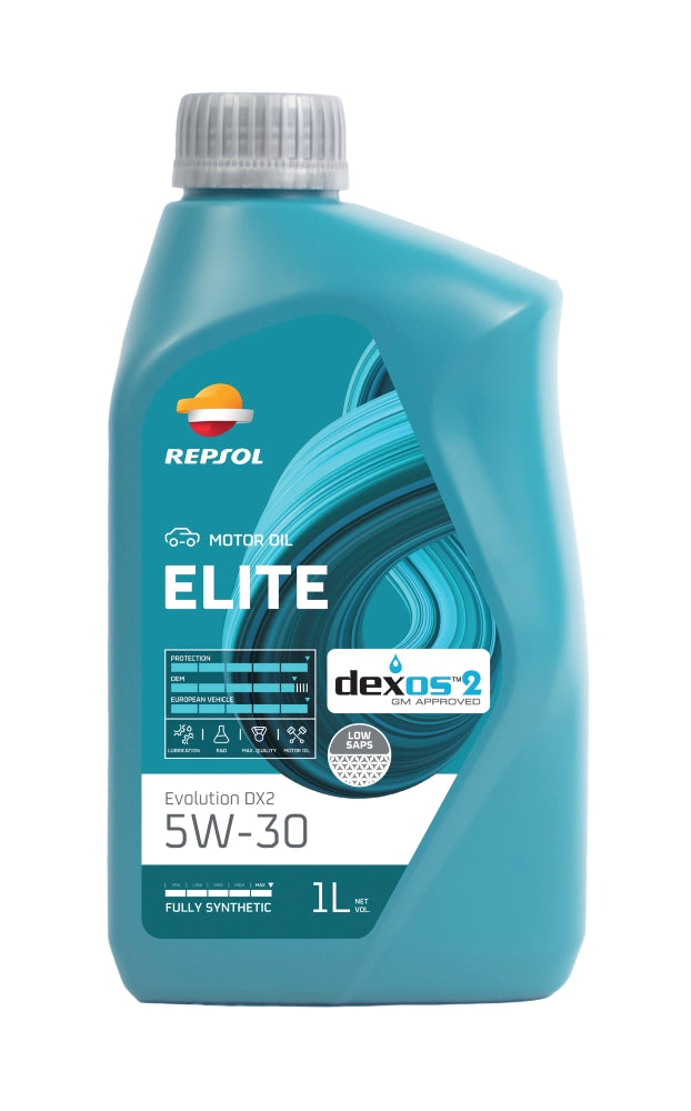 Engine oil GM OM 5W30 Dexos 2 REPSOL Elite Evolution DX2 1L Packaging status original