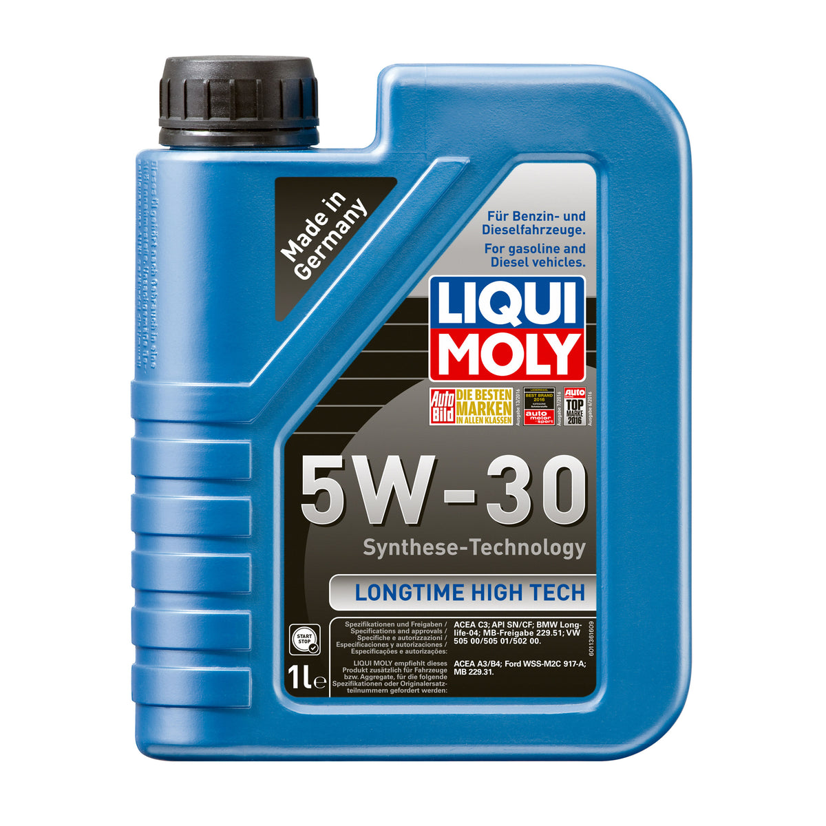 Engine oil Liqui Moly 1 l 5W-30 Manufacturer code 9506