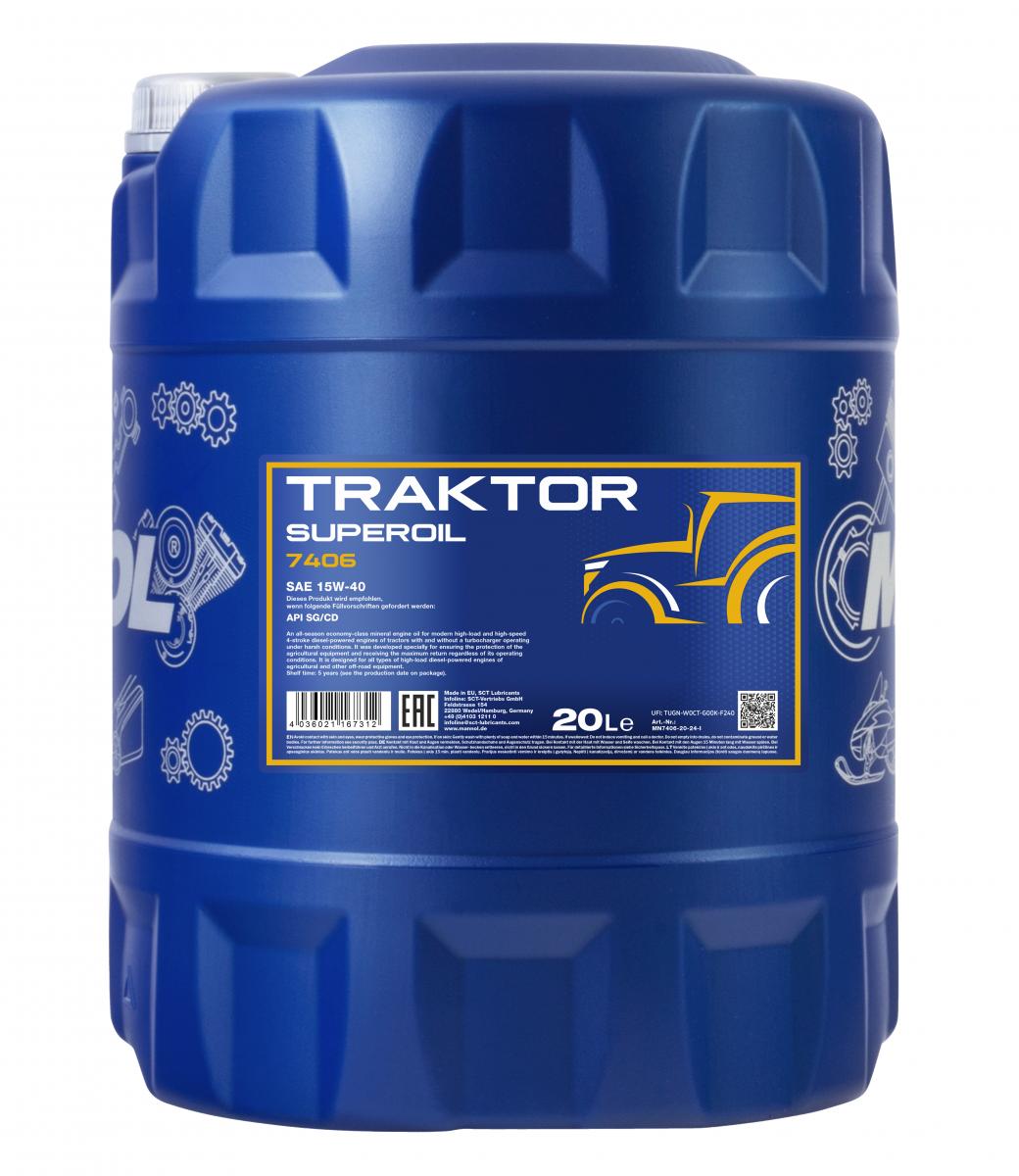 Engine oil Mannol Tractor Superol CD 15W40 20 l