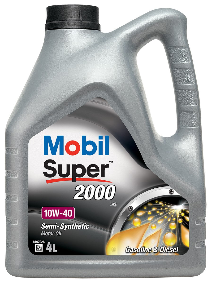 Engine oil Mobil Super 2000 10W-40 A3/B3 4L Manufacturer code 157305