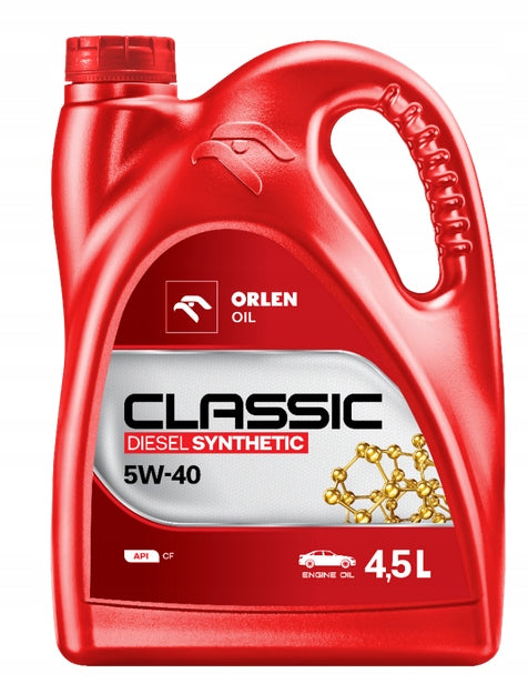 Engine oil ORLEN CLASSIC DIESEL SYNTHETIC 5W40 4,5L