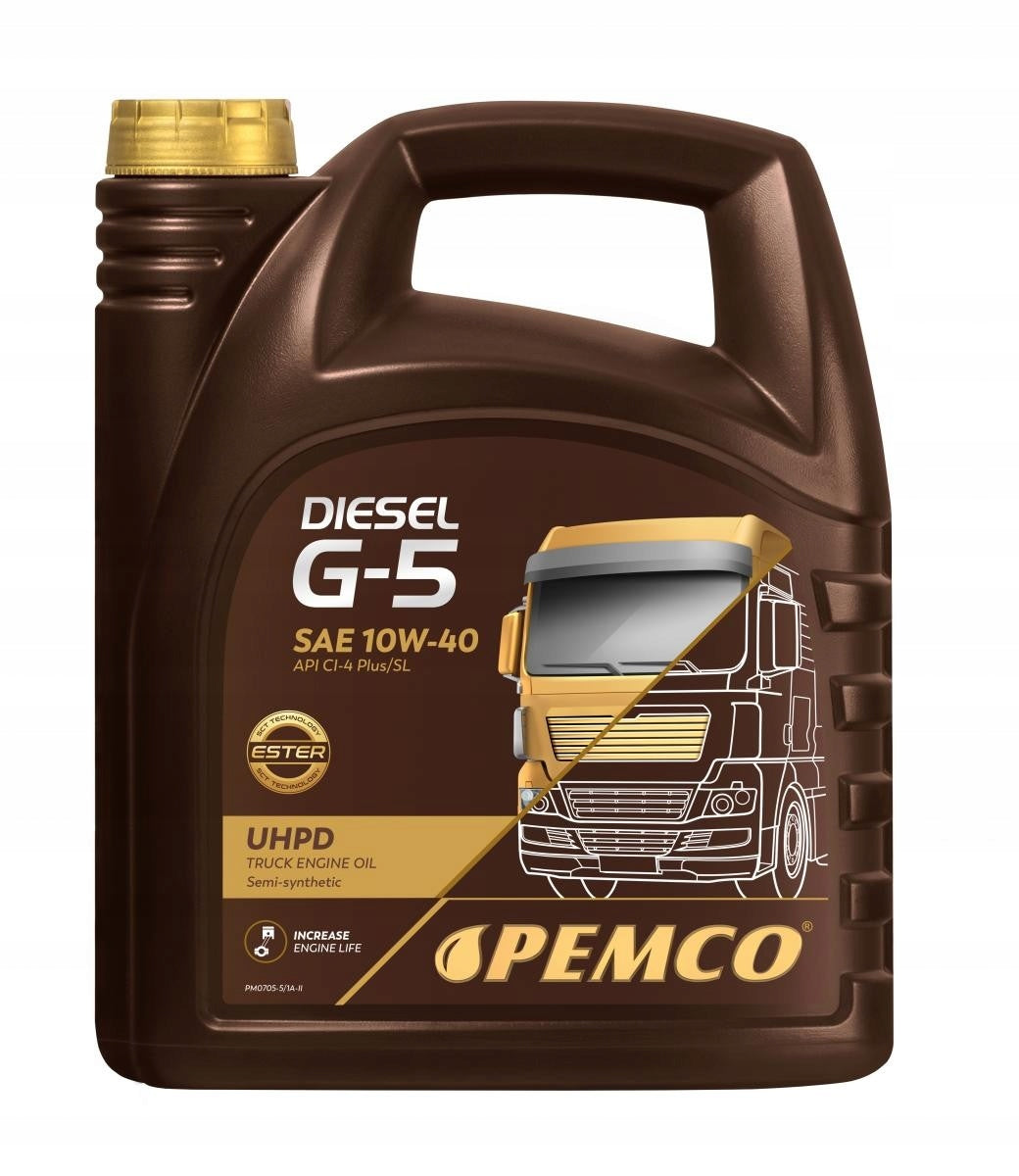 Engine oil PEMCO DIESEL G-5 UHPD 10W40 pack 5L
