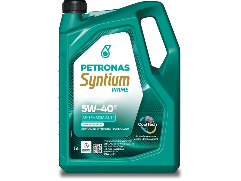 Engine oil PETRONAS SYNTIUM PRIME E 5W-40 5L API SP ACEA A3/B4