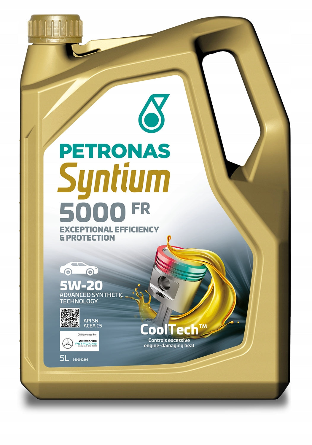 Engine oil PETRONAS Syntium 5000 FR 5W-20 ACEA C5 SN 5l