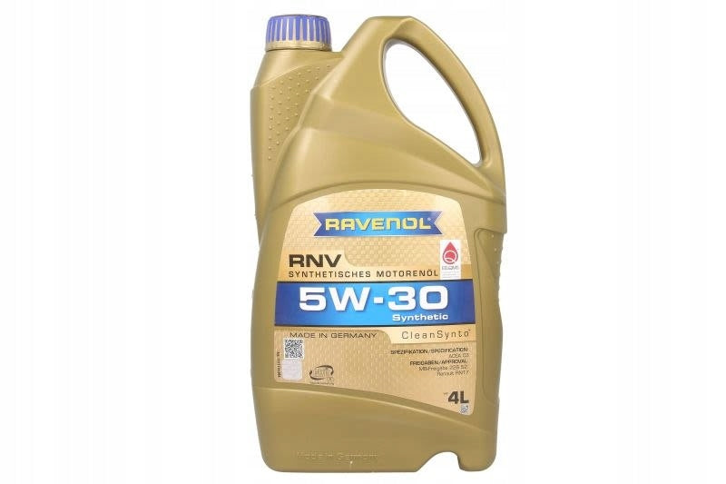 Engine oil RAVENOL RAV RNV 5W30 4L Packaging volume 4 l