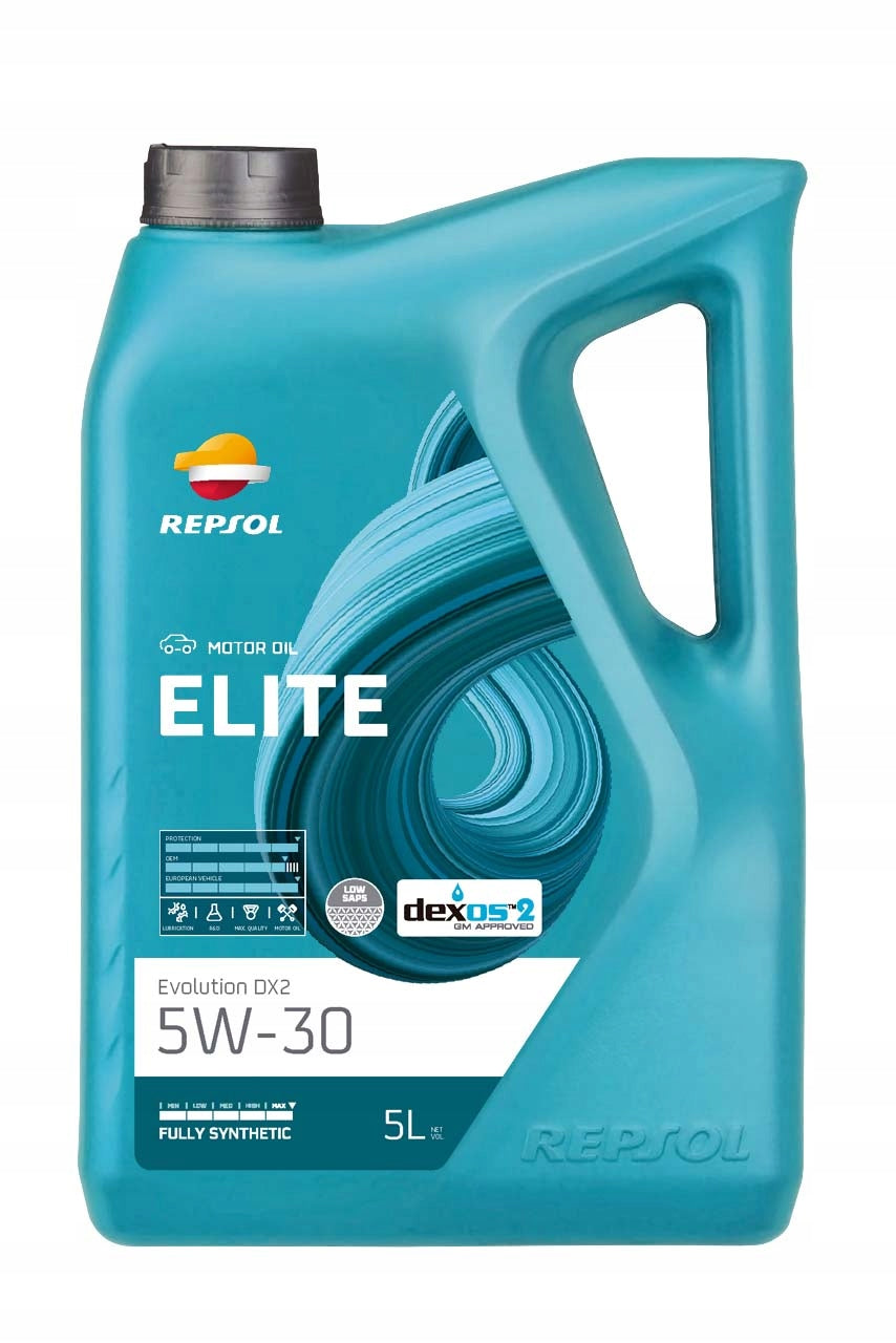 Engine oil REPSOL Elite Evolution DX2 5W30 5L GM Dexos2