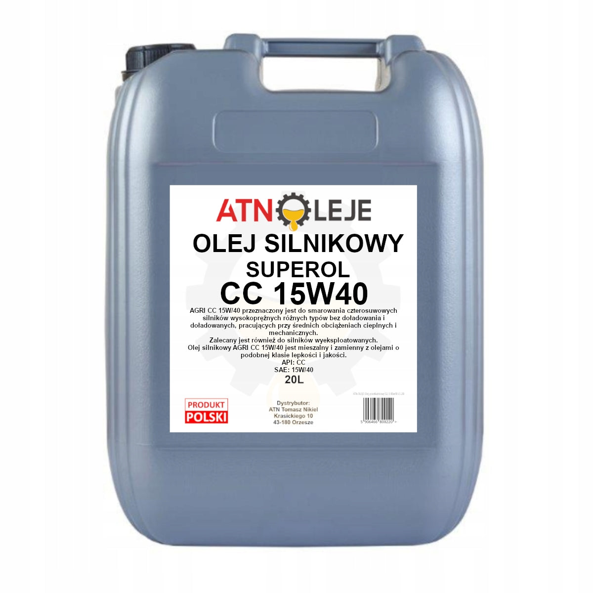 Engine oil SUPE - ROL CC 15W40 "MI LV US" 20 L