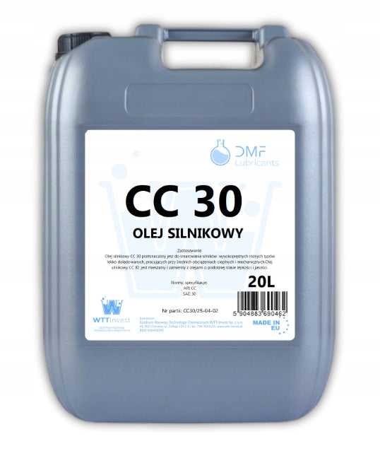 Engine oil SUPEROL CC 30 / 20 L Packaging volume 20 l