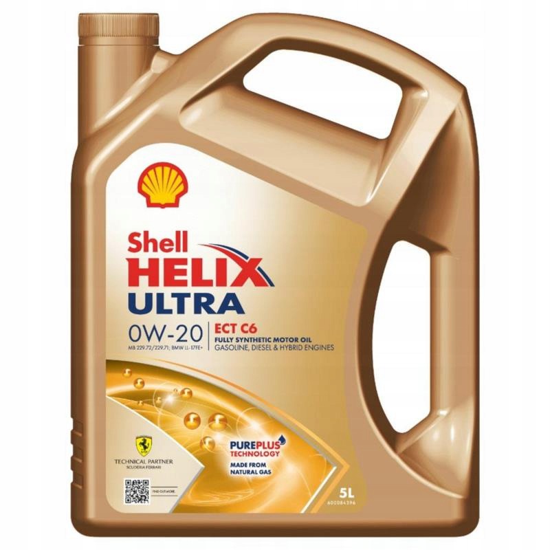 Engine oil Shell 5 l 0W-20 C6