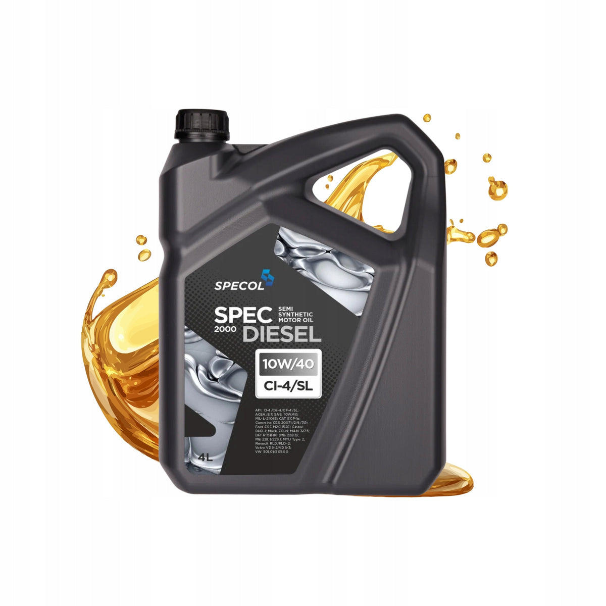 Engine oil Specol Spec Diesel 2000 10W40 4L CI-4 SL E7