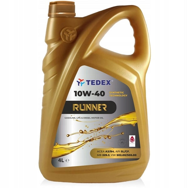 Engine oil Tedex Runner SL/CF SAE: 10W-40 A3/B4 4L