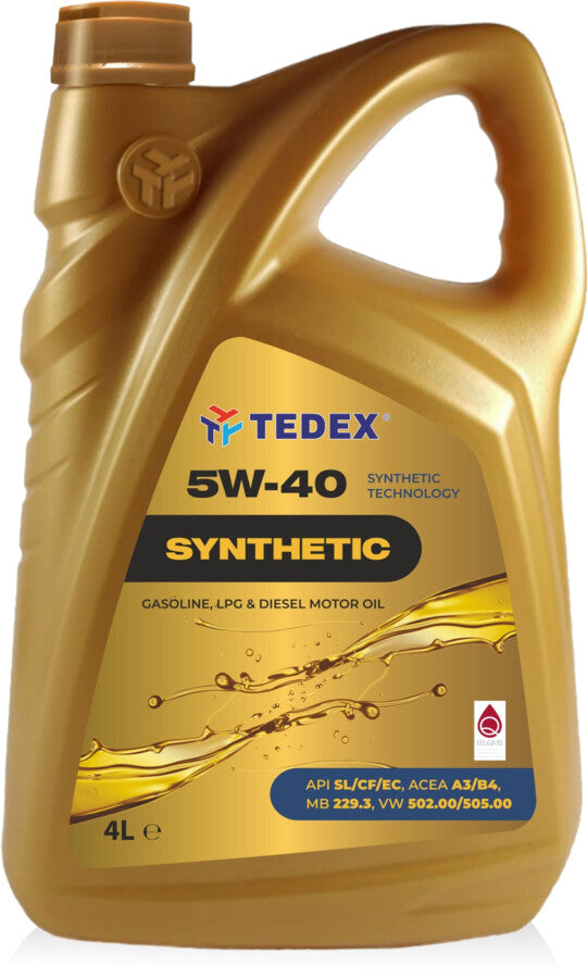 Engine oil Tedex Synthetic A3/B4 502/505 SL/CF/EC 5W40 4L