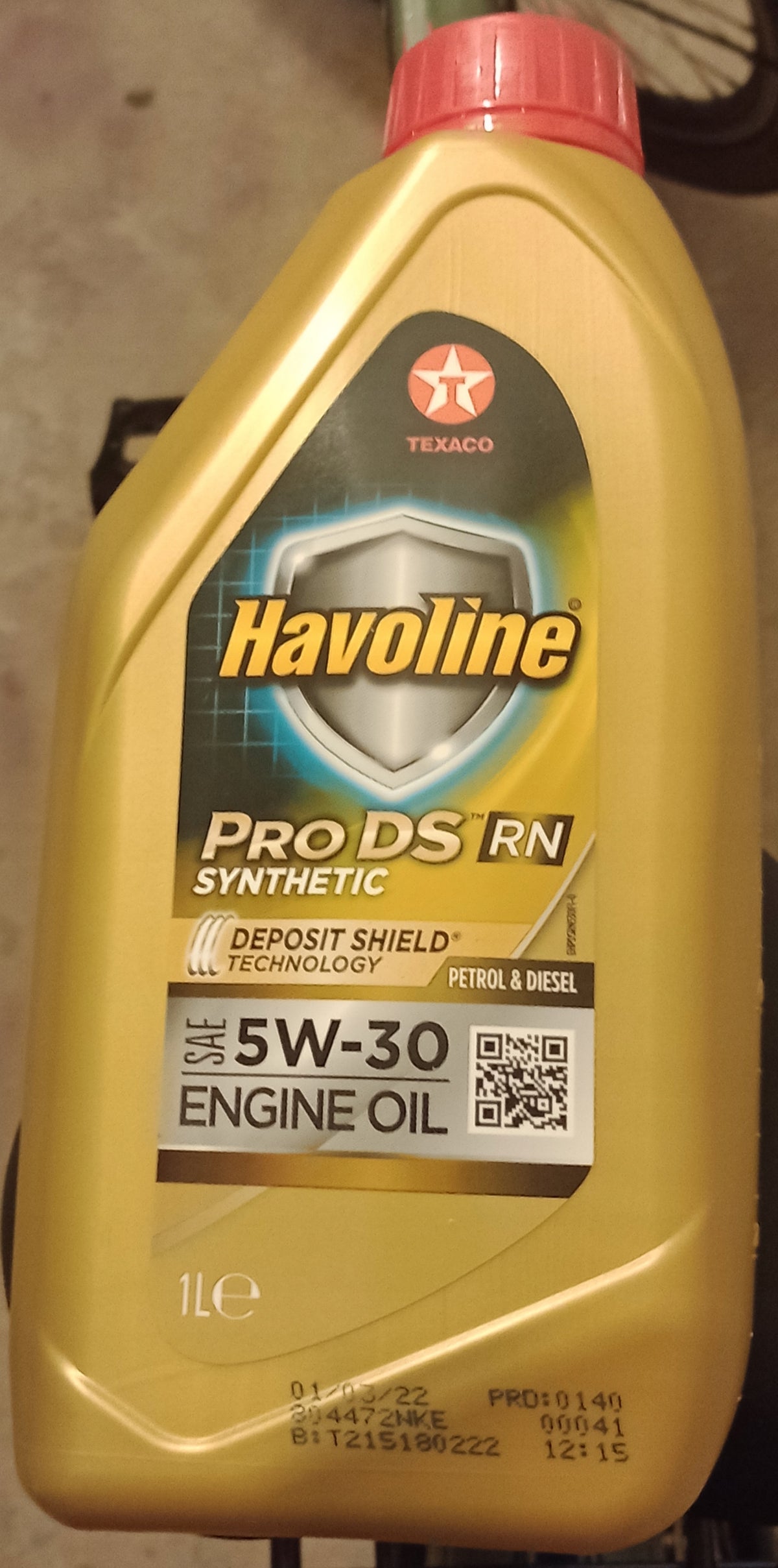 Engine oil Texaco 1 l 5W-30 Manufacturer code 804472NKE