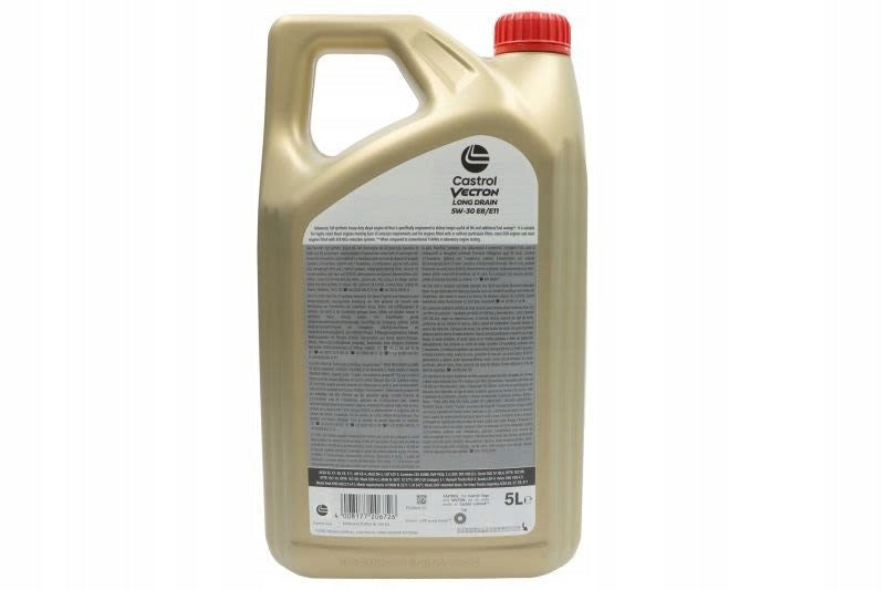 Engine oil VECTON (5L) 5W30 (Low Saps) API CK-4 ACEA E CASTROL 16229F Packaging volume 5 l