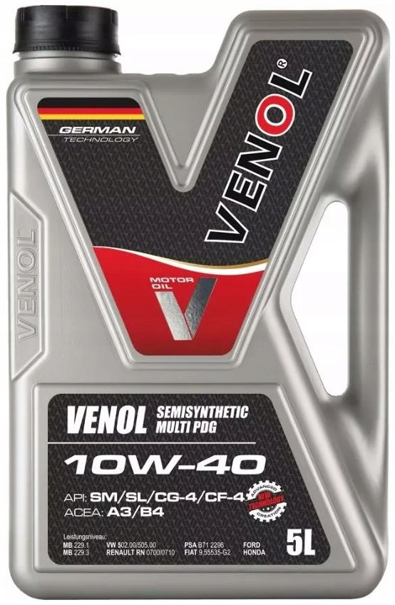 Engine oil VENOL SEMISYNTHETIC MULTI PDG 10W40 5L