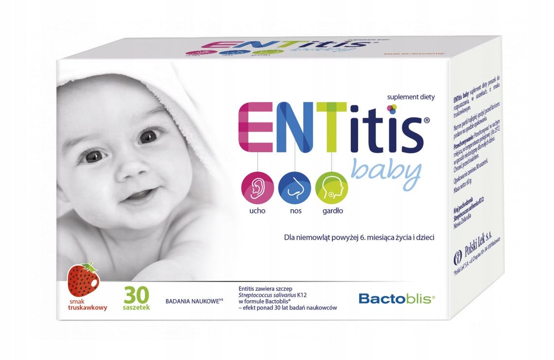 Entitis BABY 30 sachets with STRAWBERRY flavour Expiration date at least six months from the date of purchase
