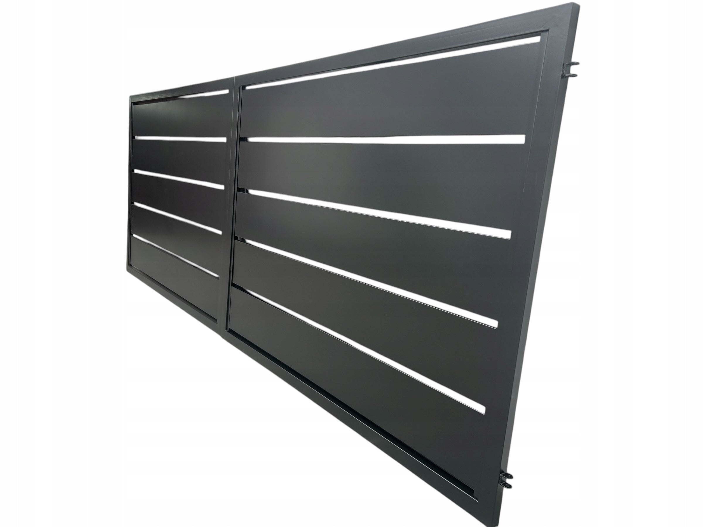 Entry gate 4x1,5m+gate PROFILE semi-closed 250 metal bars Brand no brand