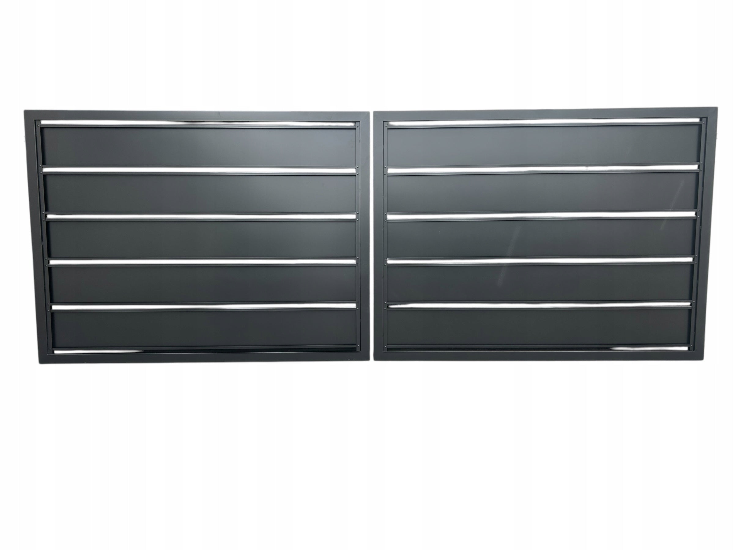 Entry gate 4x1,5m+gate PROFILE semi-closed 250 metal bars Gate type leaf