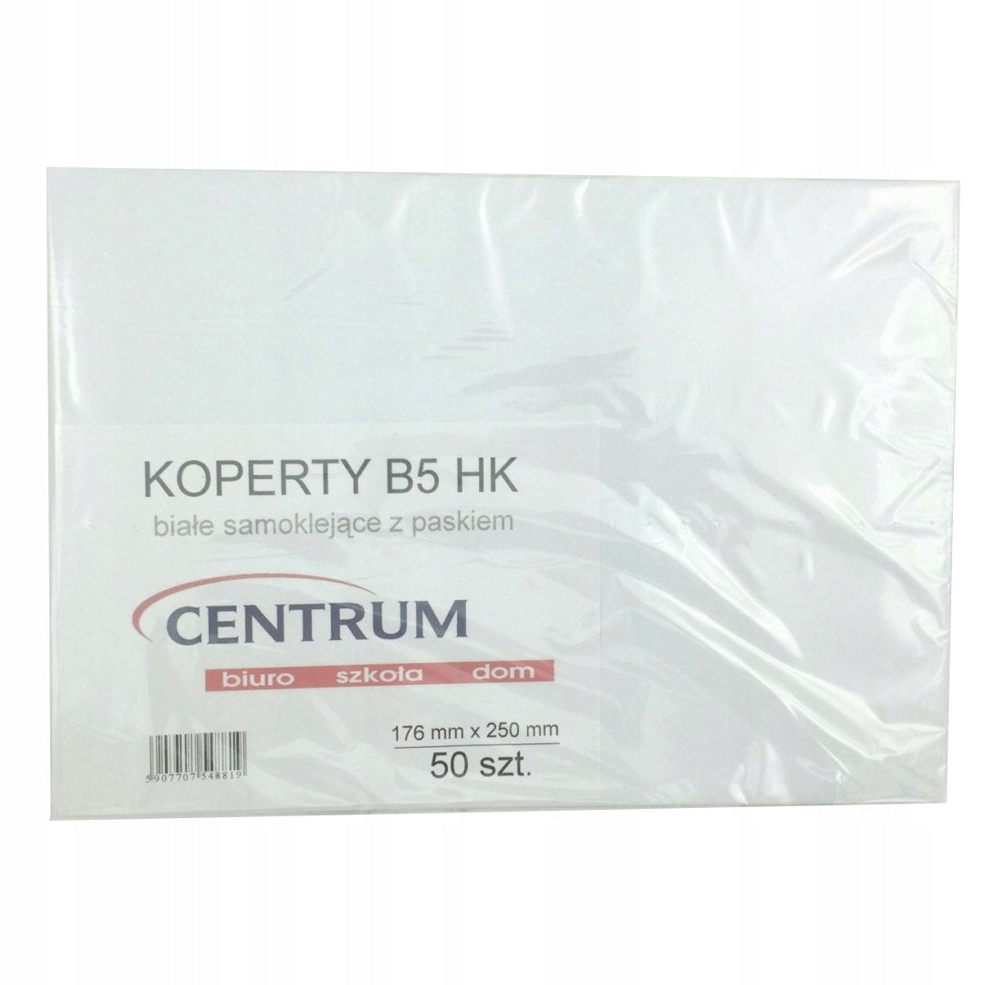 Envelope B-5 HK white (50 pcs.)