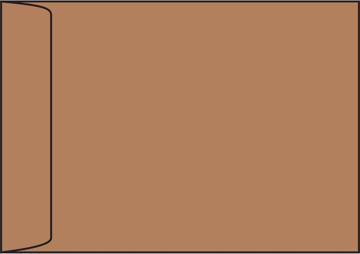 Envelope B5 brown HK with strap RBD 250pcs