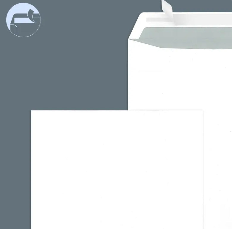 Envelope C4 HK self-adhesive with strip white 80g (50pcs)