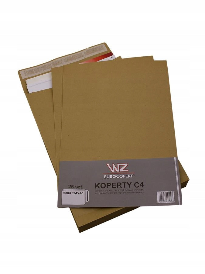 Envelope C4 brown expandable 40 mm 25 pcs.