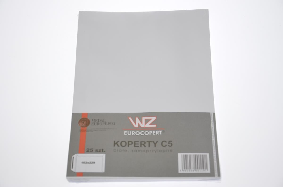 Envelope C5 with strap white op.25 pcs. WZ C-5 HK